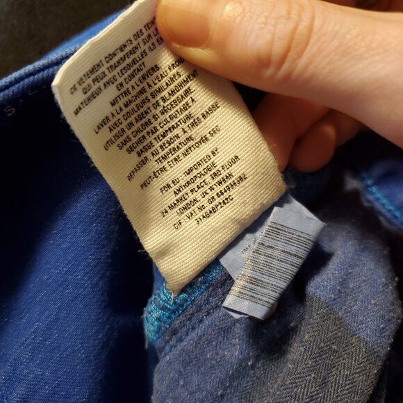 Anthropologie Pilcro and The Letterpress Stet Fit Jean Denim Shorts Cobalt Blue - Picture 12 of 15